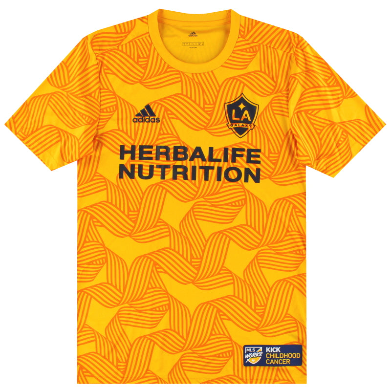 2019-20 LA Galaxy adidas KCC Cancer Camiseta Prepartido Talla S