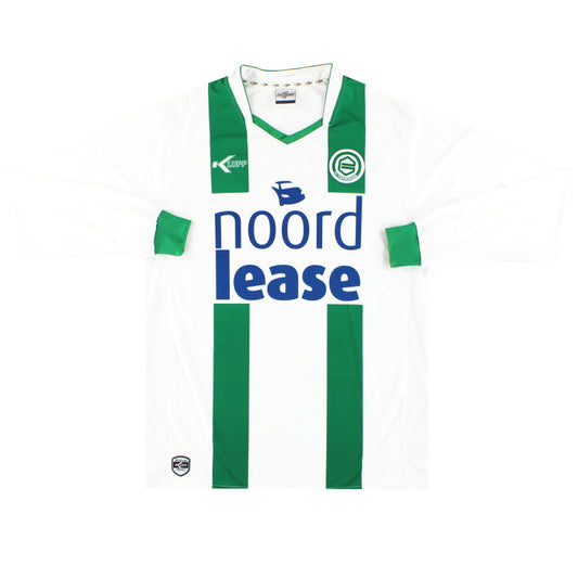 2009-10 FC Groningen Klupp Home Shirt L/S *Mint* XL