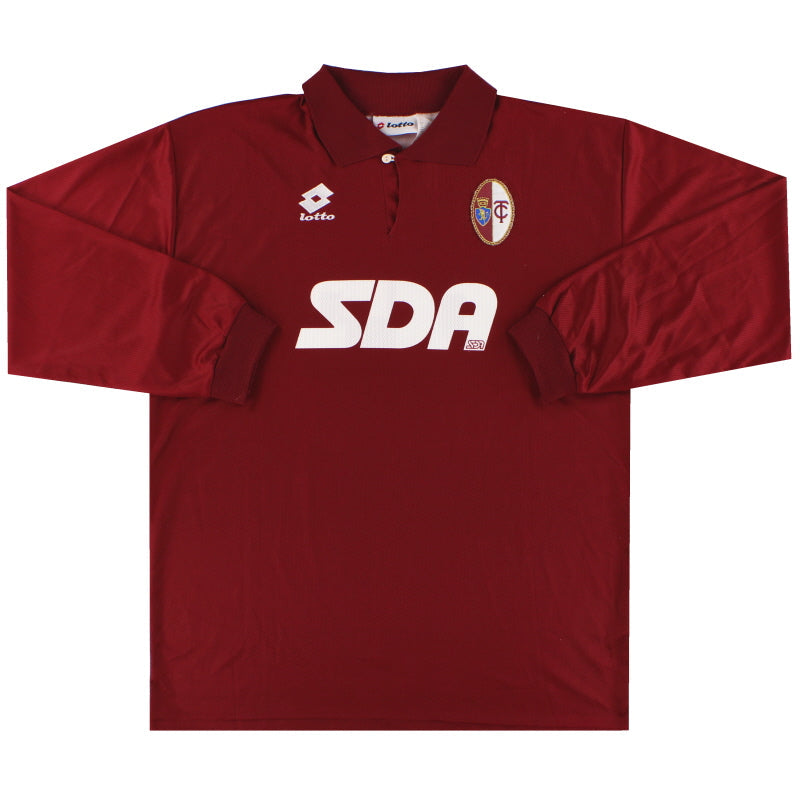 Camiseta de local de partido Torino Lotto de 1995-96, manga larga, talla L, #23
