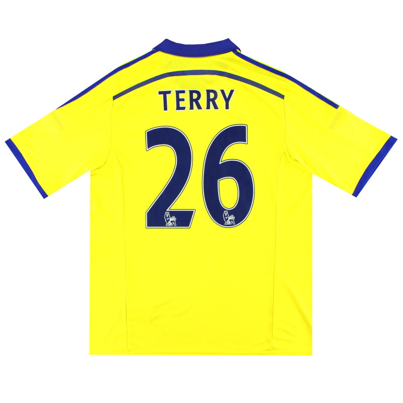 Camiseta de visitante del Chelsea 2014-15 adidas Terry #26 *con etiquetas* XL