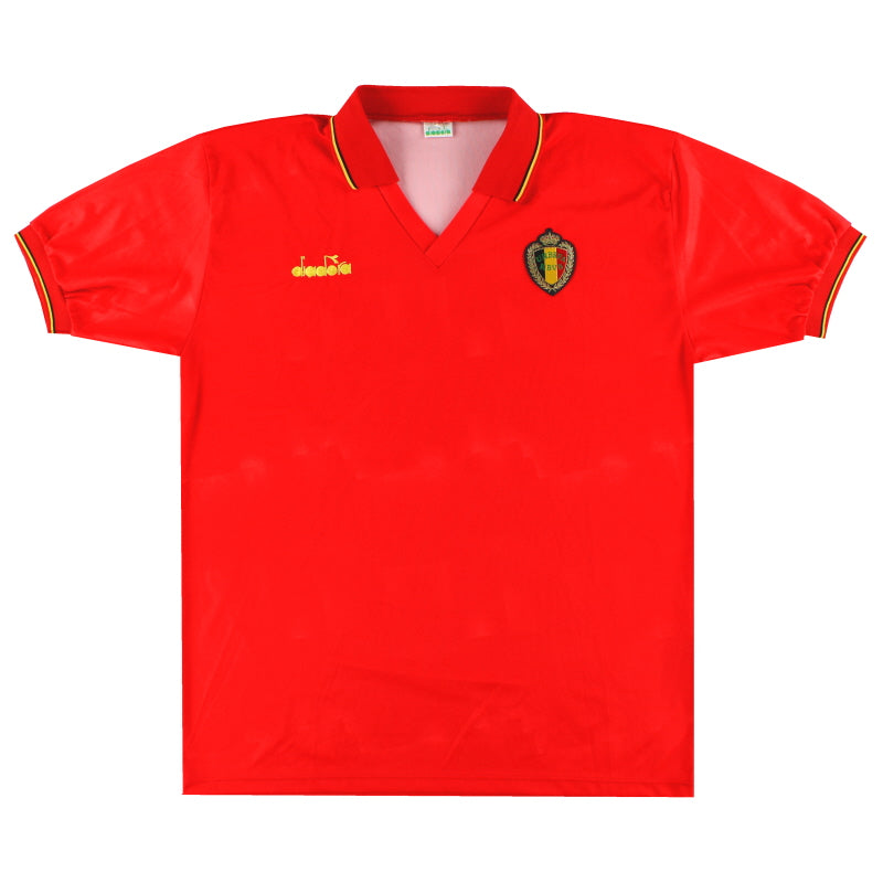 1992-94 Belgium Diadora Home Shirt XL - Classic Football Kit