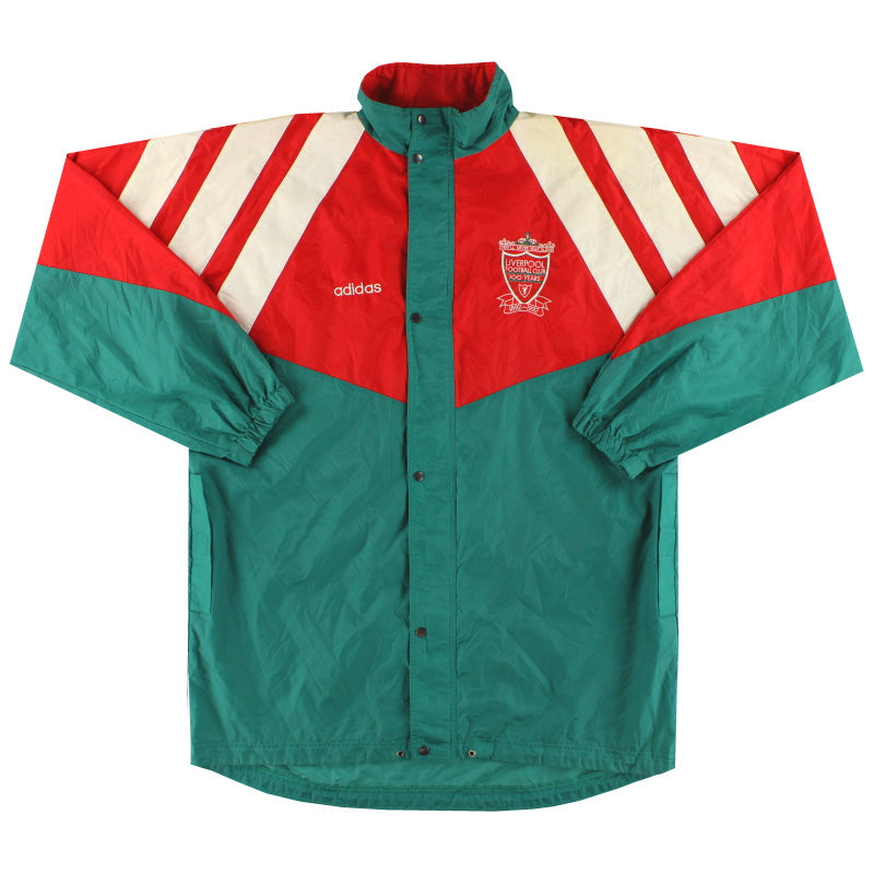 1992-93 Liverpool adidas Centenary Rain Jacket L - Classic Football Kit
