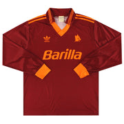 Camiseta de local Roma adidas 1992-94 L/S L