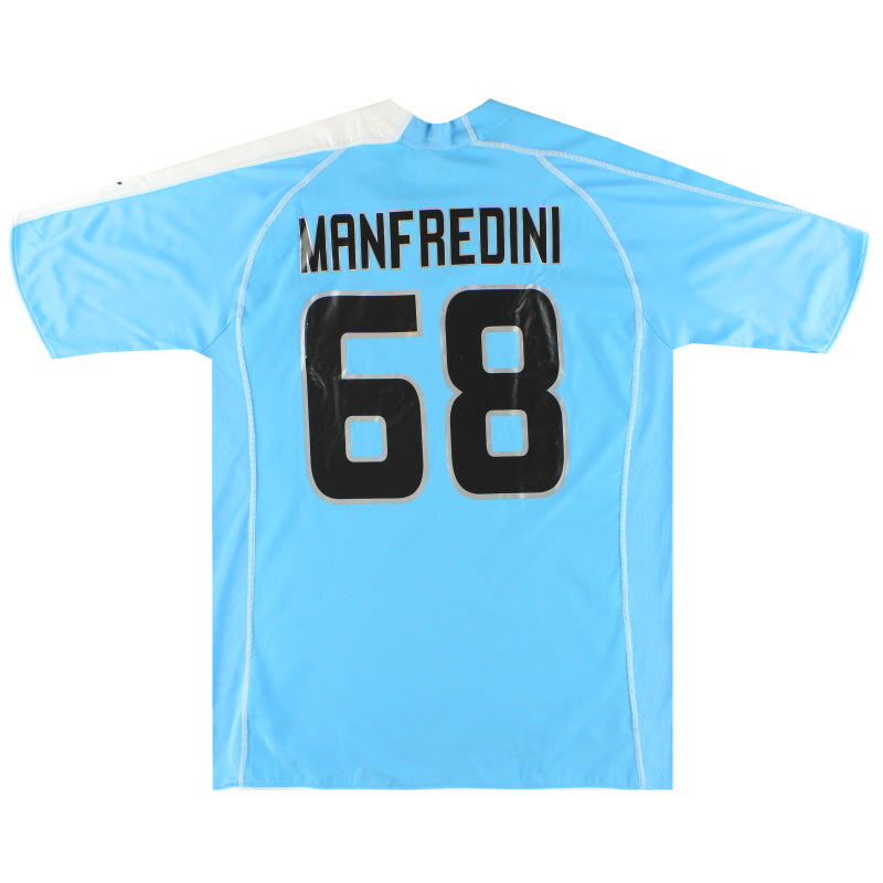 2005-06 Lazio Puma Camiseta Local de Juego Manfredini #68 XL