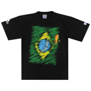 1998-00 Brasil 'Francia 98' camiseta gráfica M