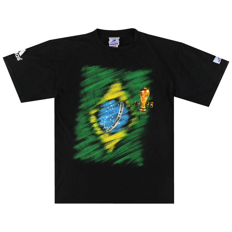 1998-00 Brasil 'Francia 98' camiseta gráfica M