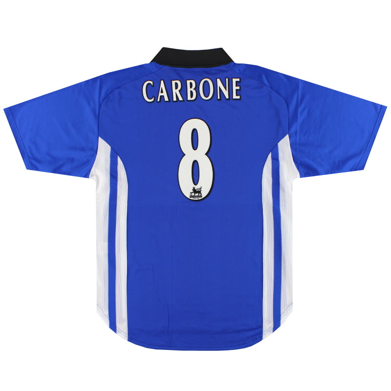 1999-00 Sheffield Wednesday Puma Camiseta de casa Carbone #8 *con etiquetas* M