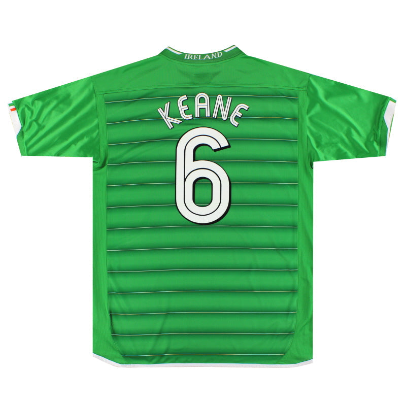 2003-04 Irlanda Umbro Camiseta Local Keane #6 *Como Nueva* XL