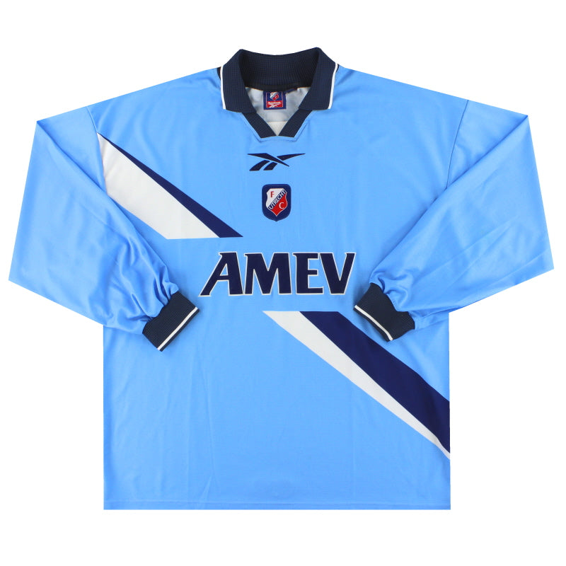 1999-00 Utrecht Reebok Camiseta de Partido de Visitante Manga Larga #5 XL