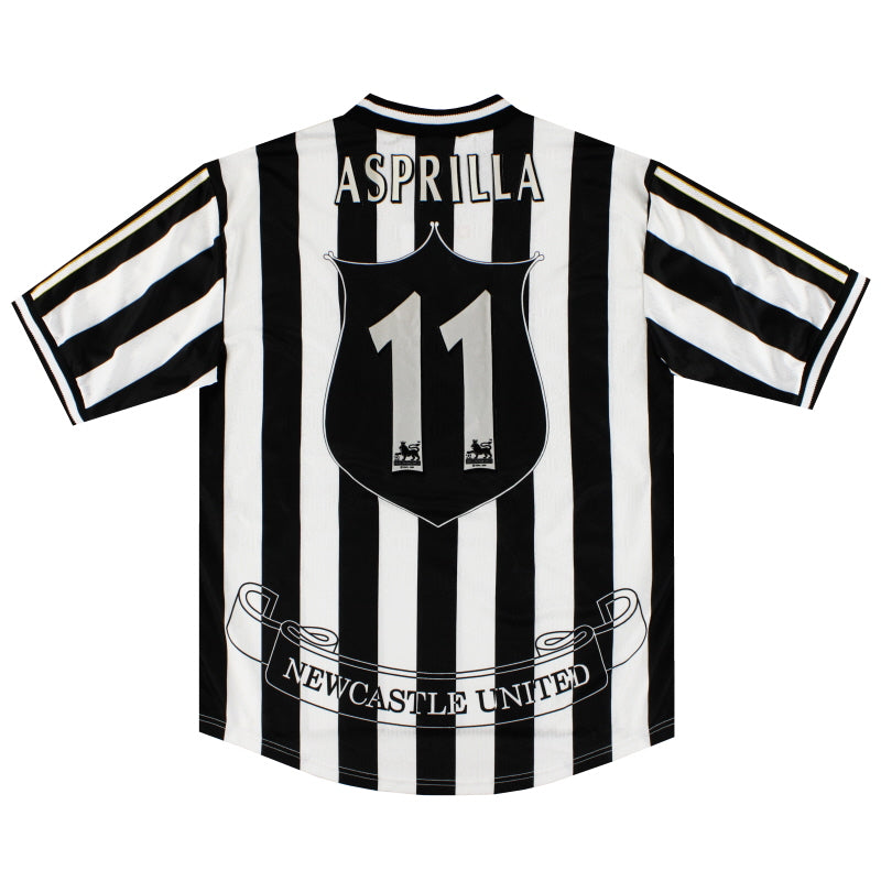 1997-99 Newcastle adidas Camiseta Local Asprilla #11 XL
