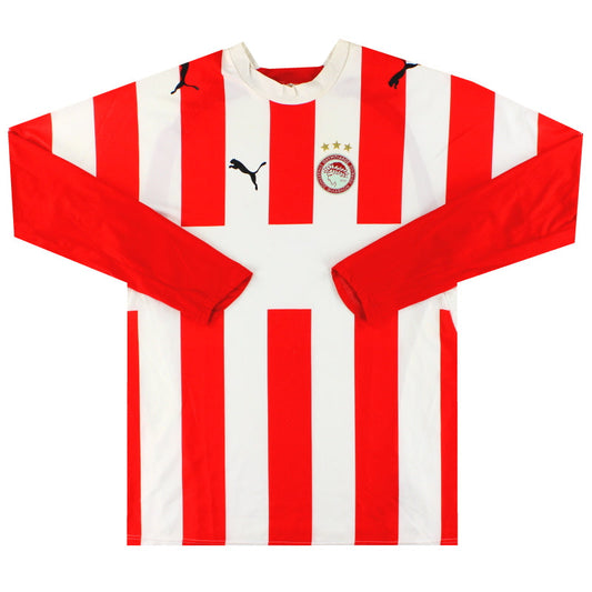 2006-07 Olympiakos Puma Home Shirt L/S XL