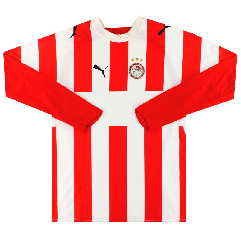 Camiseta Puma de local Olympiakos 2006-07 manga larga XL
