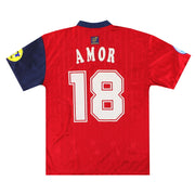 1996-98 España camiseta local adidas Amor #18 Talla L