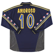 2000-01 Parma Campeón Tercera Camiseta Amoroso #10 Manga Larga XL