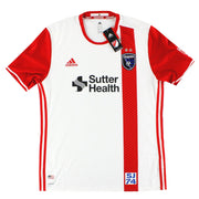 2017 San Jose Earthquakes Camiseta de visitante Adidas para jugador *con etiquetas* XL