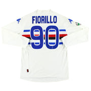 2007-08 Camiseta de la Sampdoria Kappa de visitante Fiorillo #90 XL