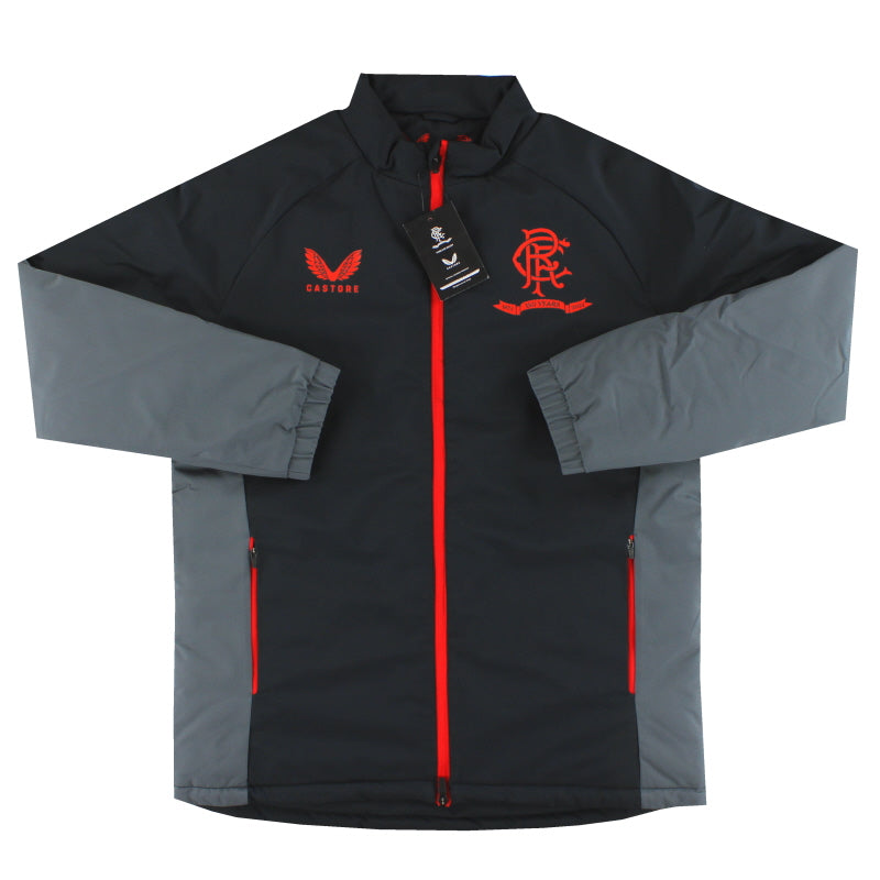 2021-22 Rangers '150º Aniversario' Chaqueta Híbrida para Entrenadores Castore *Nueva con etiquetas* M