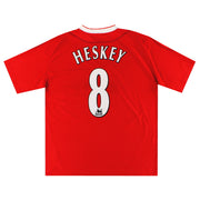 2002-04 Camiseta de local Reebok del Liverpool Heskey #8 *Impecable* XL