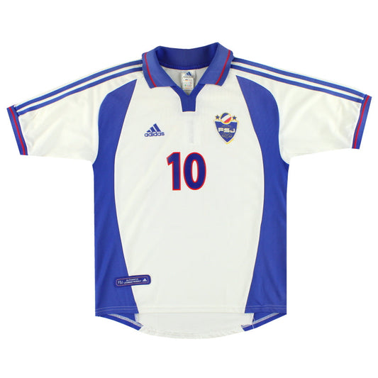 2000-01 Yugoslavia adidas Away Shirt #10 M