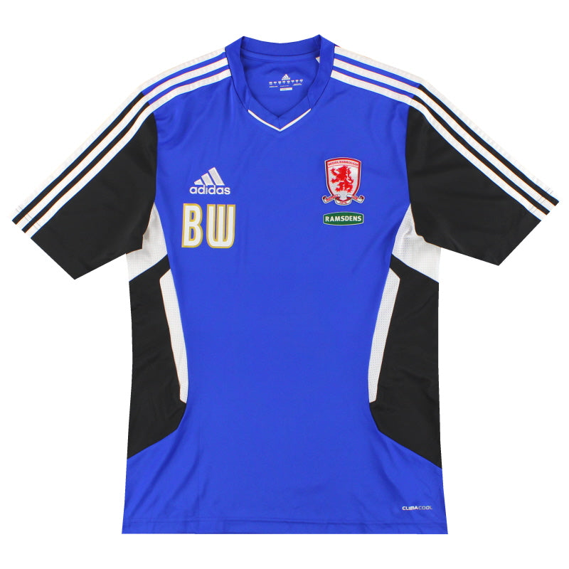 2010-11 Middlesbrough adidas Camiseta de Entrenamiento del Personal 'BW' Talla S