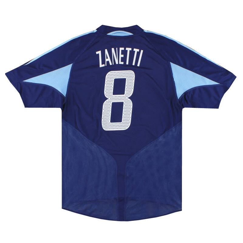 2004-05 Argentina camiseta adidas visitante Zanetti #8 L