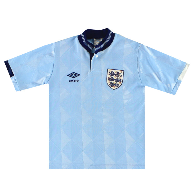 1987-90 Inglaterra Umbro Tercera Camiseta #11 Niños Grandes