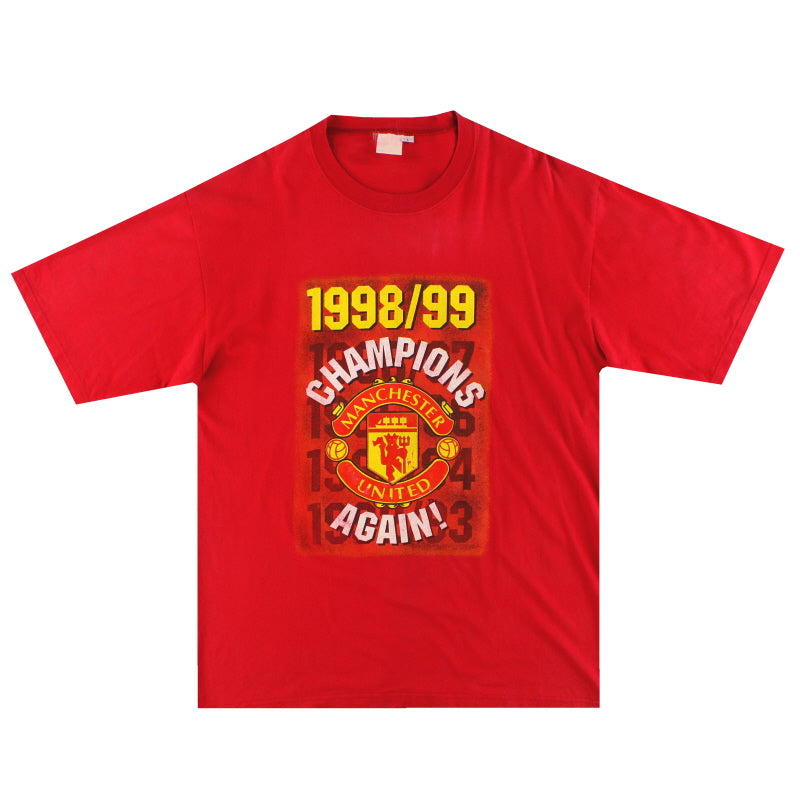 Camiseta gráfica Manchester United 'Campeones' 1998-99 L