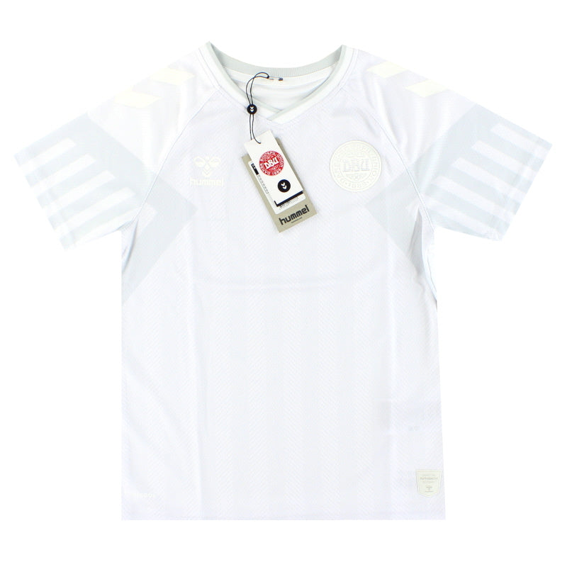 Camiseta Hummel 2022 Dinamarca Visitante *Nueva con etiquetas* Joven