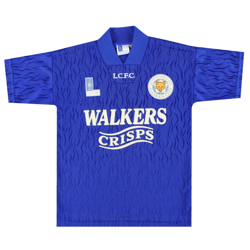 Camiseta de local Leicester Fox Leisure 1992-94 Thompson #8 Y