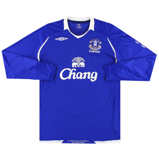 2008-09 Everton Umbro Home Shirt L/S
