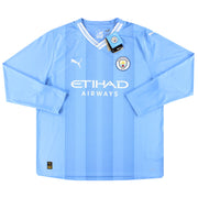 Camiseta de local Puma de manga larga del Manchester City 2023-24 *con etiquetas*