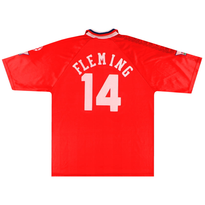 1996-97 Middlesbrough Errea Camiseta Local Fleming #14 XXL