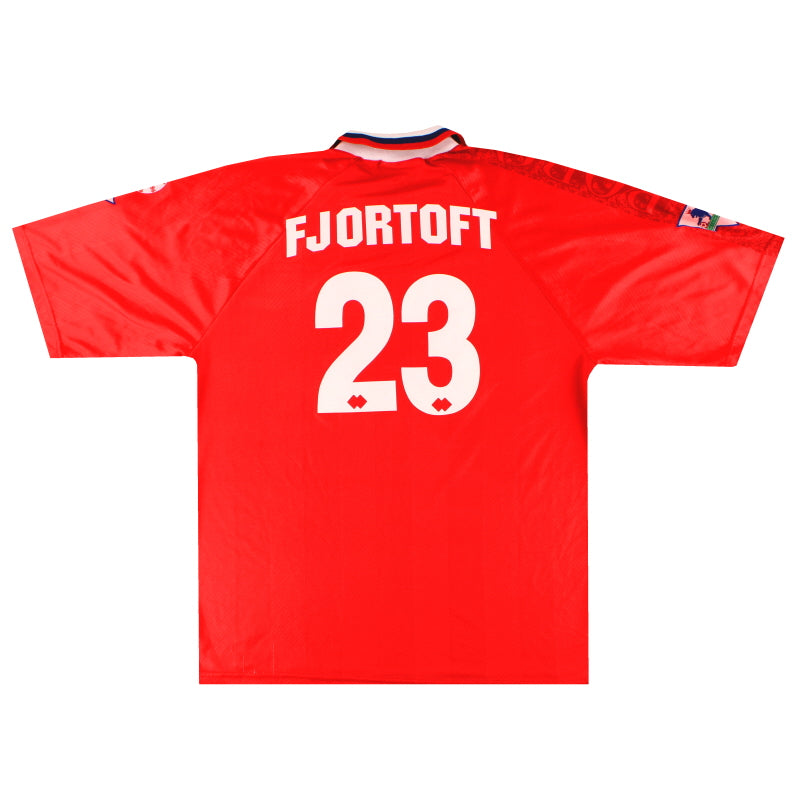 1996-97 Middlesbrough Camiseta Errea de Local de Jugador Fjortoft #23 XXL