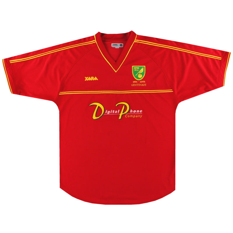 2001-02 Camiseta de visitante Centenario Norwich City *Impecable* XL