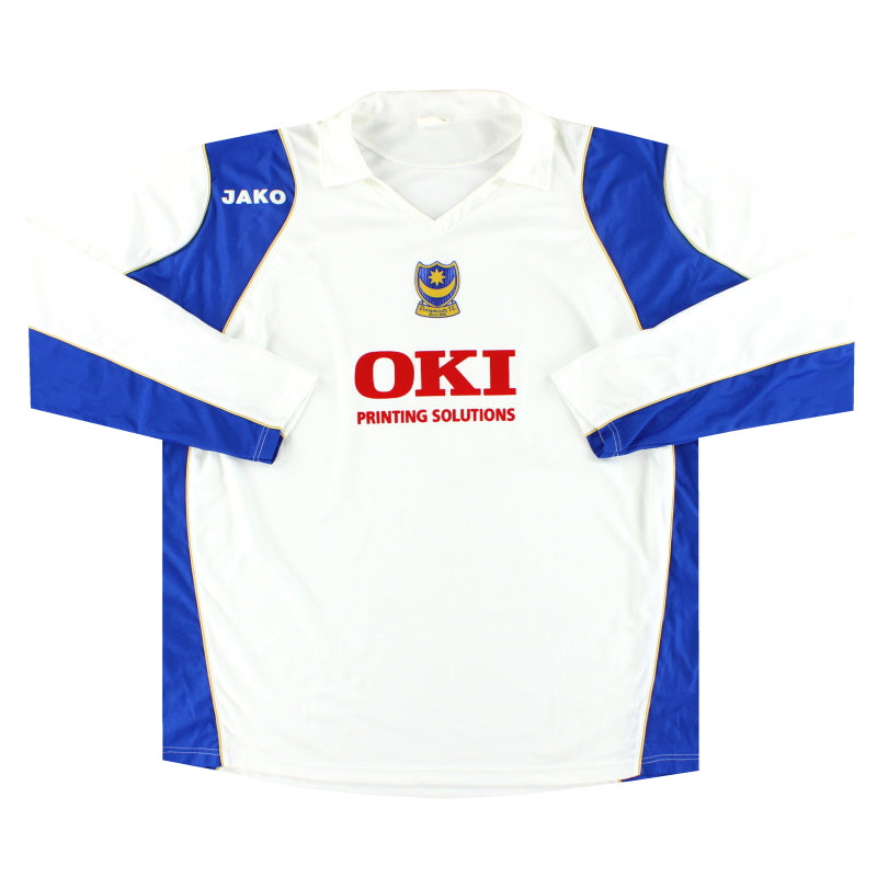 2006-07 Portsmouth Jako Away Shirt L/S *Nueva* XXL
