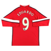 2008-10 Arsenal Nike camiseta local Eduardo #9 manga larga XL