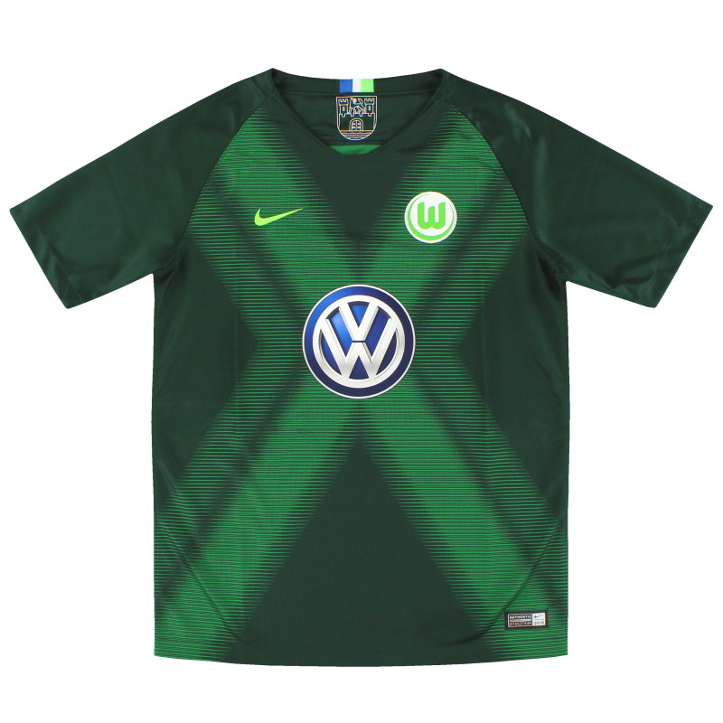 Camiseta Nike del Wolfsburg de la temporada 2018-19, talla XL de niño.