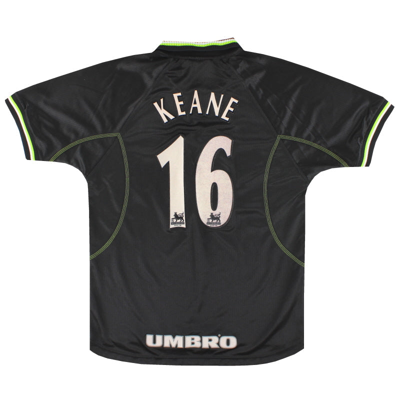 1998-99 Manchester United Umbro Tercera Equipación Keane #16 XL