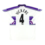 1999-00 Middlesbrough Errea Camiseta Visitante de Jugador Vickers #4 Manga Larga XXXL