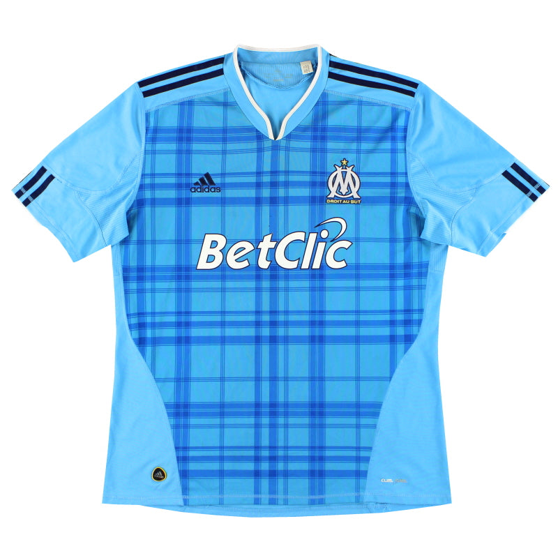Camiseta de visitante adidas del Olympique de Marsella 2010-11 Talla M
