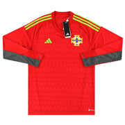 2022-23 Camiseta de portero adidas Irlanda del Norte Manga Larga *Nueva en caja*