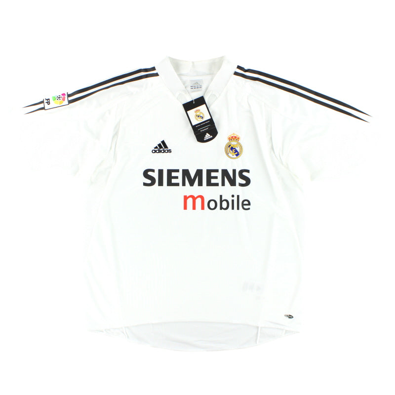 Camiseta de local del Real Madrid adidas 2004-05 *con etiquetas* L