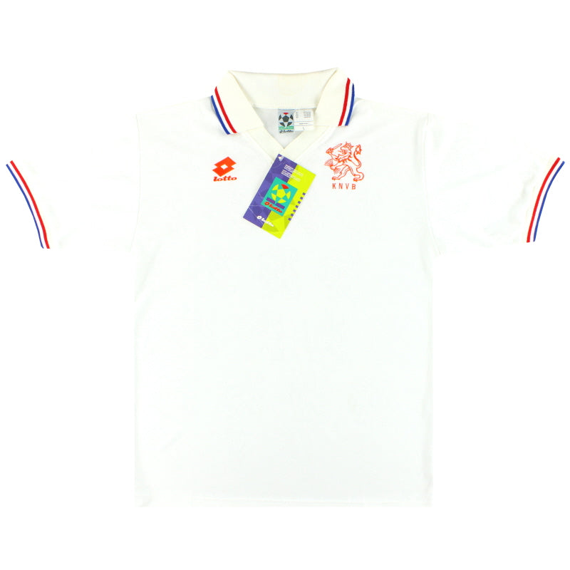 Camiseta de Holanda Lotto de visitante 1992-94 *con etiquetas* L