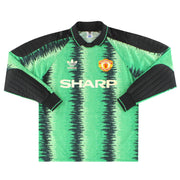 1990-92 Manchester United adidas Goalkeeper Shirt #1 M - Classic Football Kit