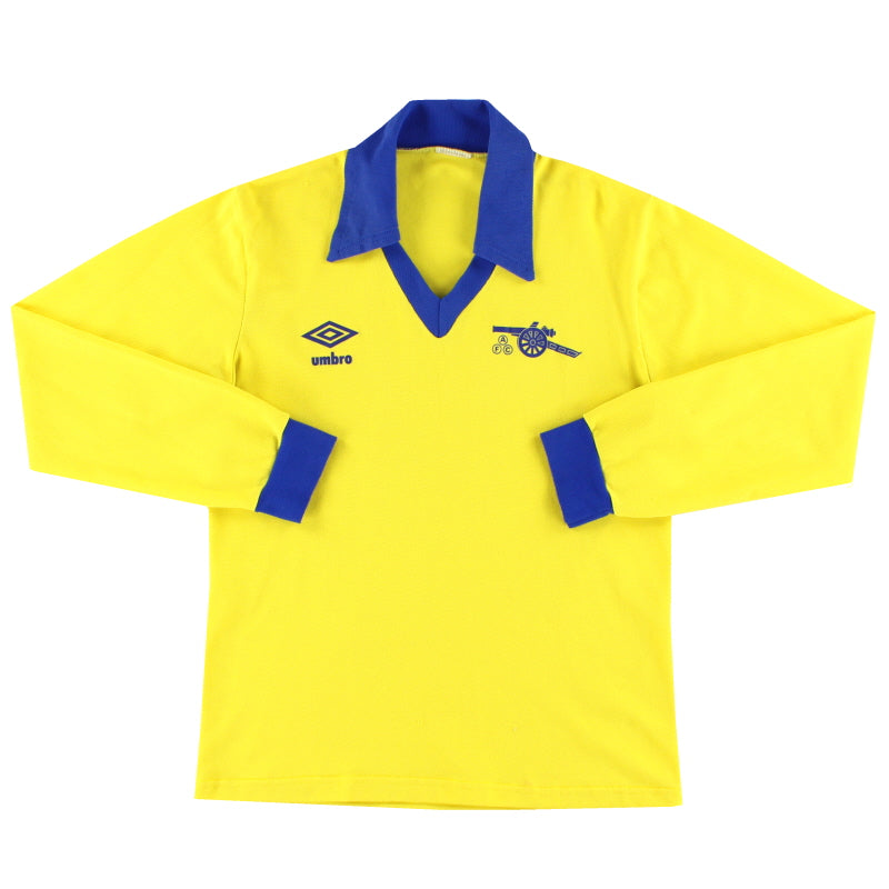1978-81 Arsenal Umbro Camiseta Visitante M/L S