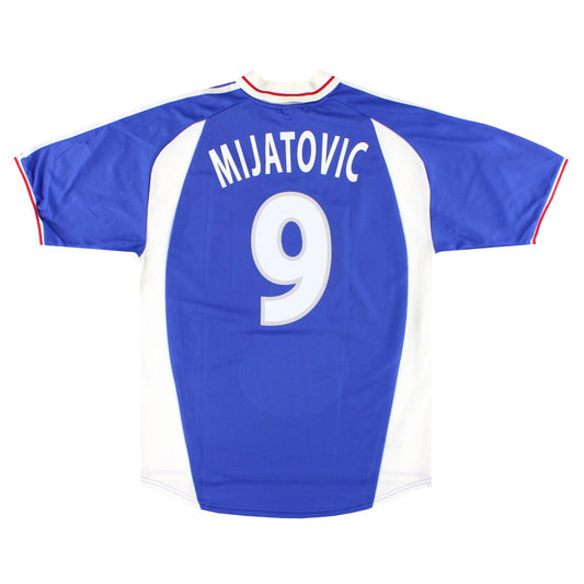 2000-01 Yugoslavia adidas Home Shirt Mijatovic #9 L