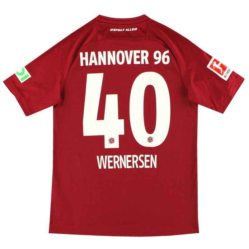 2018-19 Hannover 96 Jako Camiseta Local Wernersen #40 M