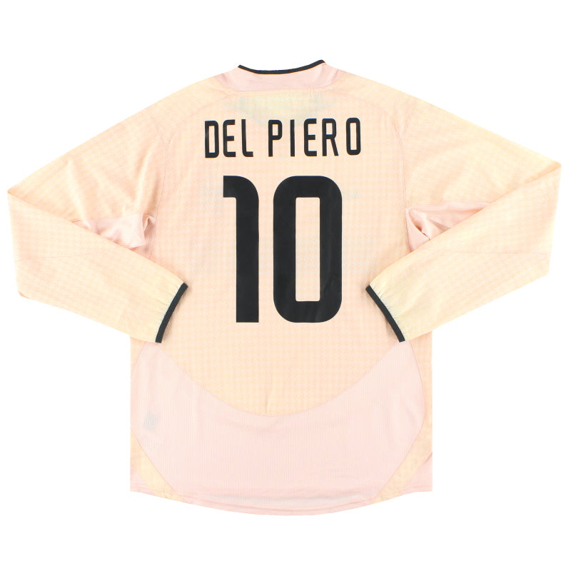 2003-04 Juventus Nike Camiseta Visitante Del Piero #10 Manga Larga M