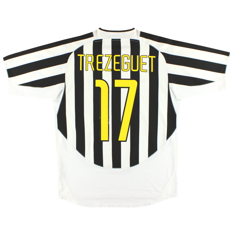 Camiseta de local Nike de la Juventus 2003-04 Trezeguet #17 L