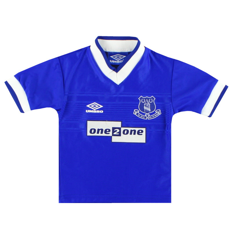 Camiseta Umbro del Everton de local para niño 1999-00